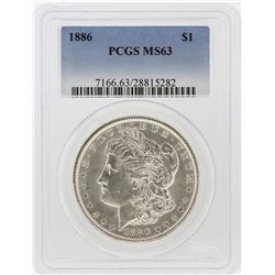 1886 PCGS MS63 Morgan Silver Dollar