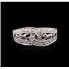 Image 1 : 14KT White Gold 0.35ctw Diamond Ring