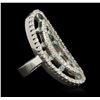 Image 2 : 14KT White Gold 1.49ctw Diamond Ring