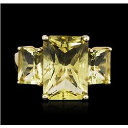 10KT Yellow Gold 11.97ctw Lemon Quartz Ring