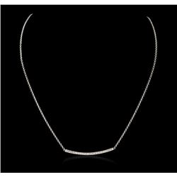 14KT White Gold 0.84ctw Diamond Necklace