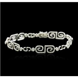 18KT White Gold 2.11ctw Diamond Bracelet