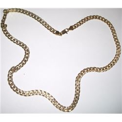 Gold Colored Metal Braided Necklace