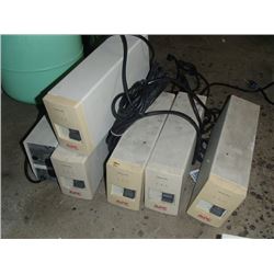 LOT OF 6 APC BACK UP POWER SUPPLIES