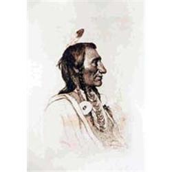 Joseph Henry Sharp (1859-1953). Etching. "Wolf Ear Sioux." #71/227. 10.5" x 7". Estimate $400-$50…