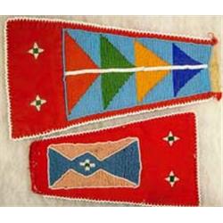 Nez Perce or Crow Indian Beaded Panels From Saddle. 12  x 6.5  & 9  x 5.5 . Estimate $400-$500.…