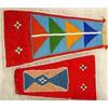 Image 1 : Nez Perce or Crow Indian Beaded Panels From Saddle. 12" x 6.5" & 9" x 5.5". Estimate $400-$500.…