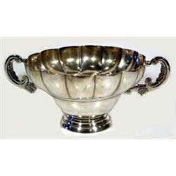 Sterling Silver Bowl made by Ortega. Finest Mexican work. Excellent condition. 5.5  tall & 13  wi…