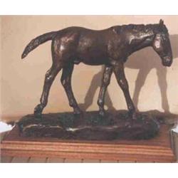 Robert Scriver (1914-1999). Bronze sculpture.  Injun Pony.  #43/50. 7  x 8 . Estimate $400-$600.…