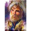 Image 1 : Sherry Gallagher. Pastel. Mountain man. 16" x 12". Estimate $600-$800.…