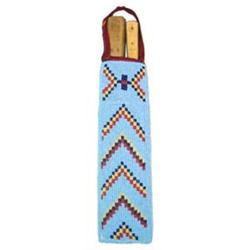 Assiniboine Beaded Knife Case. 10.5" long. Estimate $500-$750.…