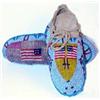 Image 1 : Beaded Ceremonial Moccasins with American flag design. Not old but fabulous work. 6" long. Estima…