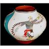 Image 1 : Zia Pueblo Polychrome Pot by J.D. Medina, circa 1970. 10" x 10". Estimate $400-$500 …