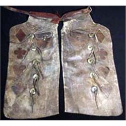 Blake Miller (Cheyenne, WY) Card Suit Batwing Chaps. Show use. Estimate $1,000-$1,500.…