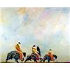Image 1 : Earl Biss (1947-1998). Oil on canvas. "Santa Fe Trail." 24" x 30". Estimate $4,000-$5,000.…