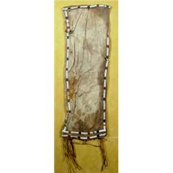 Northern Plains Indian Beaded Hide Pipe Bag. Old. Estimate. $1,500-$2,000…