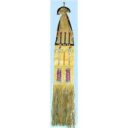 Quilled Pipe Bag. Not old but fabulous work. 33.5" long. Estimate $750-$1,000.…