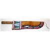 Image 1 : Crow Indian Beaded Rawhide Knife Case. 13" long. Estimate $750-$1,000.…