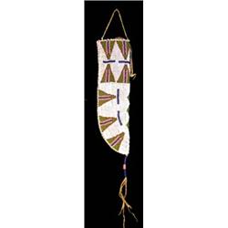 Sioux Indian Beaded Knife Sheath. 12  long. Estimate $750-$1,000.…