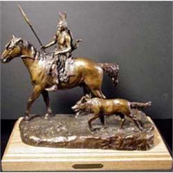Robert Scriver (1914-1999). Bronze sculpture. "Warrior" #37/50. 16" tall. Estimate $1,000-$1,500.…