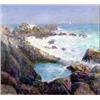 Image 1 : Lester A. Gillette (b.1855). Oil on canvas. "Bass Rocks." 22" x 24". Estimate $2,000-$3,000.…