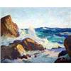 Image 1 : Frank H. Meyers (1899-1956). Oil on canvas. Seascape. Beautiful work. 18" x 24". Estimate $1,000-…