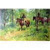Image 1 : John Tayson. Oil on board. "Tracking In The Glade." 20" x 30". Estimate $1,500-$2,000.…