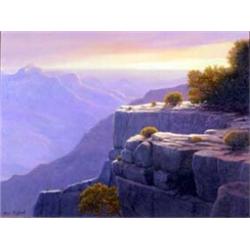 Ann McLeod. Oil on canvas. Canyon landscape. 18" x 24". Estimate $1,000-$1,500.…