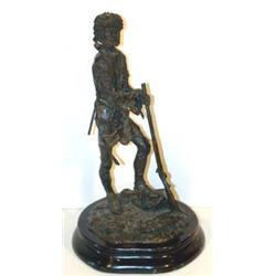 Gordon Phillips (b.1927). Bronze sculpture. Mountain man. #10/40. 12.5" tall. Estimate $900-1,200…