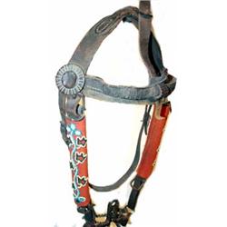 Old Leather Bridle With Beaded Drops. Estimate $1,000-$1,500.…