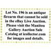 Image 1 : Lot #196 is an antique firearm than cannot be sold in the eBay Live Auction. Please see to Manito…
