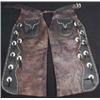 Image 1 : Heiser Chaps. With studs & conchos. Estimate $700-$900.…