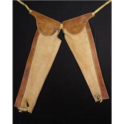 Mexican Chaps. Rough out leather. Fine condition. Estimate $400-$500.…