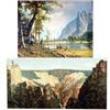 Image 1 : Detroit Publishing Company Hand Colored Photograph. "50502 Grand Canyon of the Yellowstone" circa…