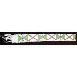 Blackfoot Indian Loom Beaded Band. Old & fine. 26". Estimate $200-$300.…