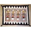 Image 1 : Navajo Indian Yei Rug, 4 figures, circa 1940's-1950's. 27" x 37". Estimate $400-$500.…