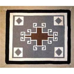 Navajo Indian Two Grey Hills Area Rug. Excellent condition. 28.5  x 34 . Estimate $300-$400.…