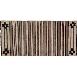 Navajo Indian Double Saddle Blanket. 28.5  x 61 . Estimate $300-$400.…