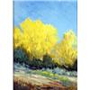 Image 1 : Jack D. Woods (b.1930). Oil on canvas. "Fall in New Mexico." 16" x 12". Estimate $400-$500.…