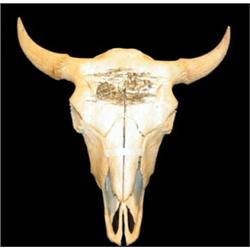 Buffalo Skull Decorated By Colin McCray. Estimate $400-$500.…