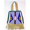 Image 1 : Crow Beaded Bag, circa 1900's. 5" x 4". Estimate $300-$400…