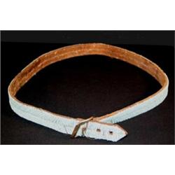 Blackfoot Indian Fully Beaded Belt. Old. 39" long. Estimate $300-$400.…