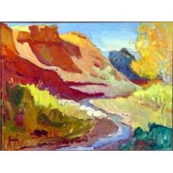 Susan Greaves (b.1944). Oil. Landscape. 12" x 16". Estimate $300-$400.…