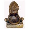 Image 1 : Bronze Indian Incense Holder. 6.5" tall. Estimate $50-$100…