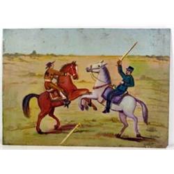 Mexican Painting On Tin. 9" x 12.75". Estimate $100-$200.…