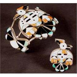 Zuni Bird Bracelet & Ring Set. Estimate $250-$350.…