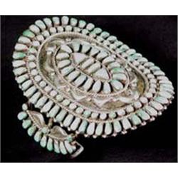 Silver Bracelet With 140 Turquoise Cabochons. Estimate $250-$350.…