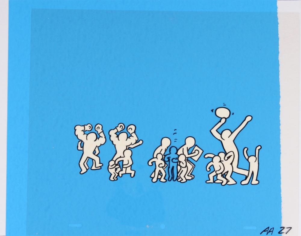 Keith Haring Original Sesame Street Exit Hand Painted Animation