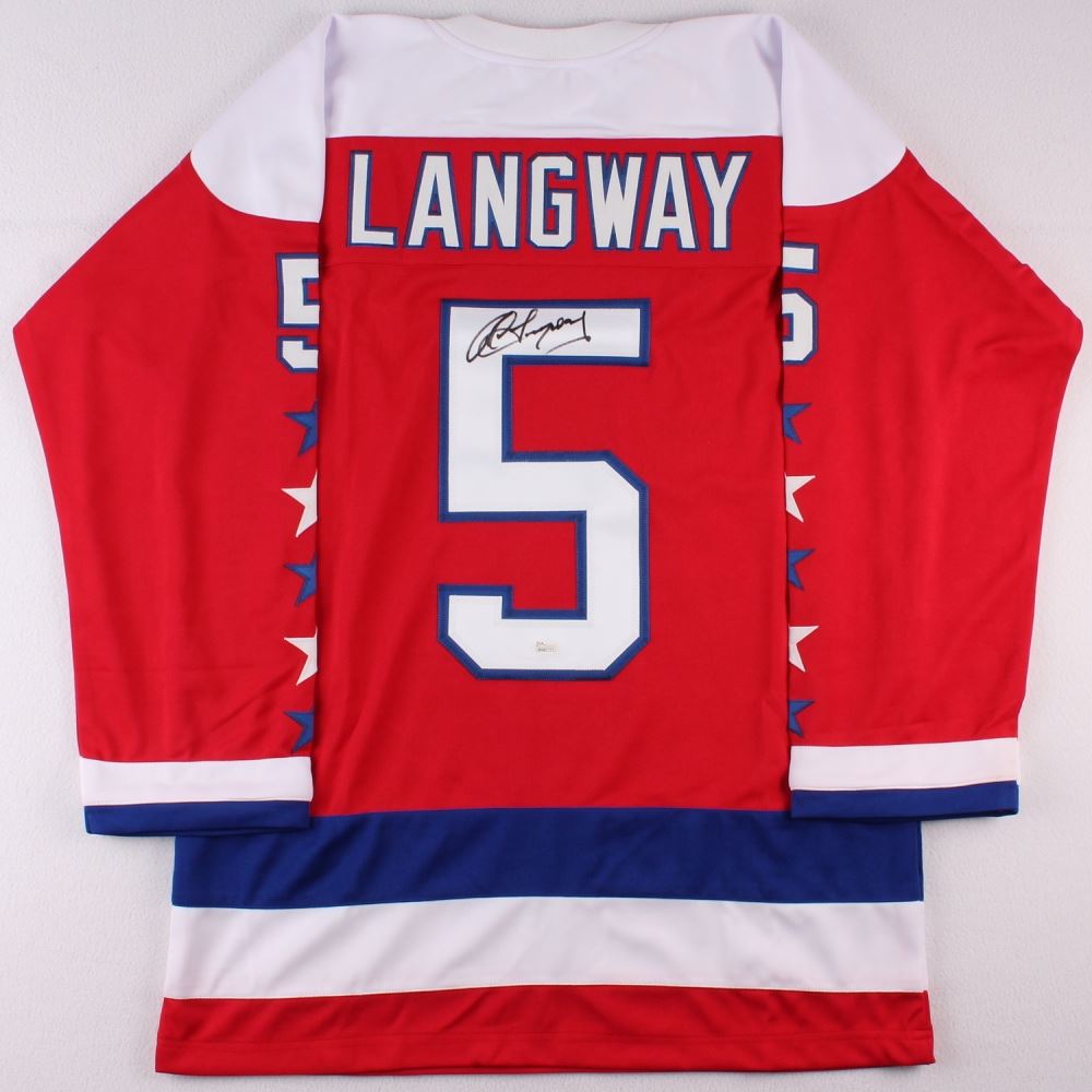Rod Langway Signed Capitals Jersey (JSA COA)