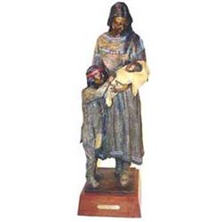 R. Scott Nickell. Multi patina bronze sculpture. "Sioux Heritage" #5/24. Well known Jackson, Wyom…